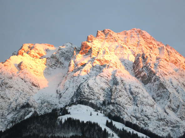 Die Berge glühen