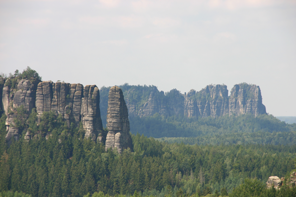 Blick zu den Affensteinen