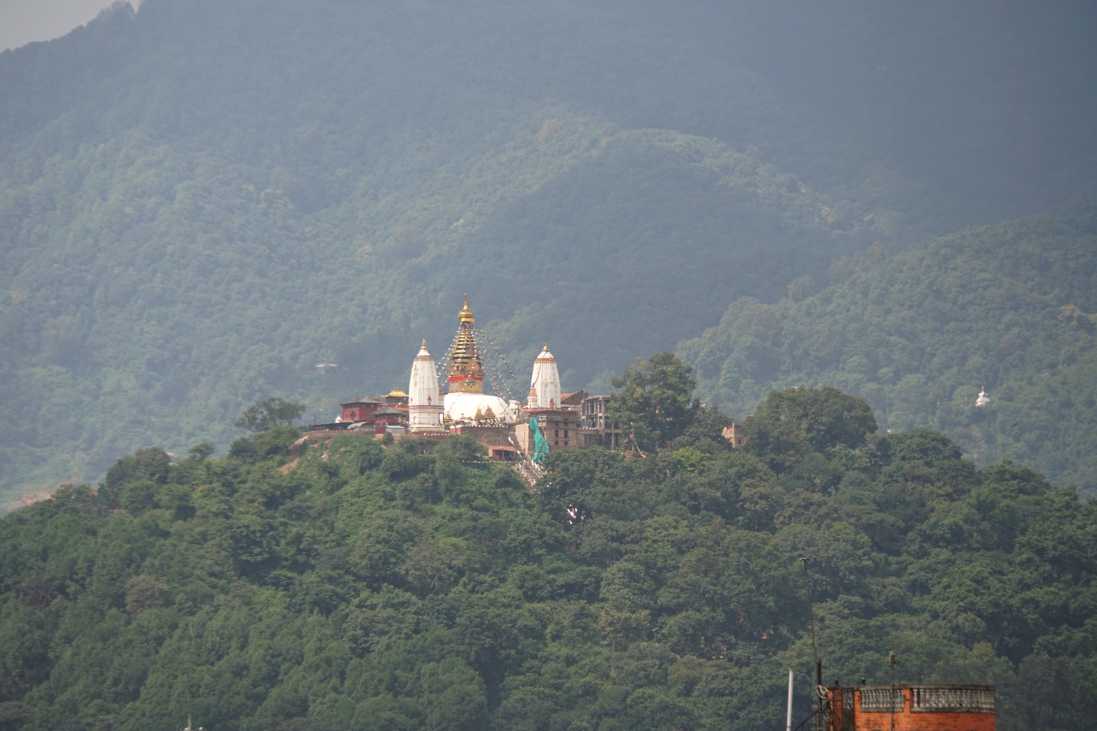 die Swayambhunath-Stupa