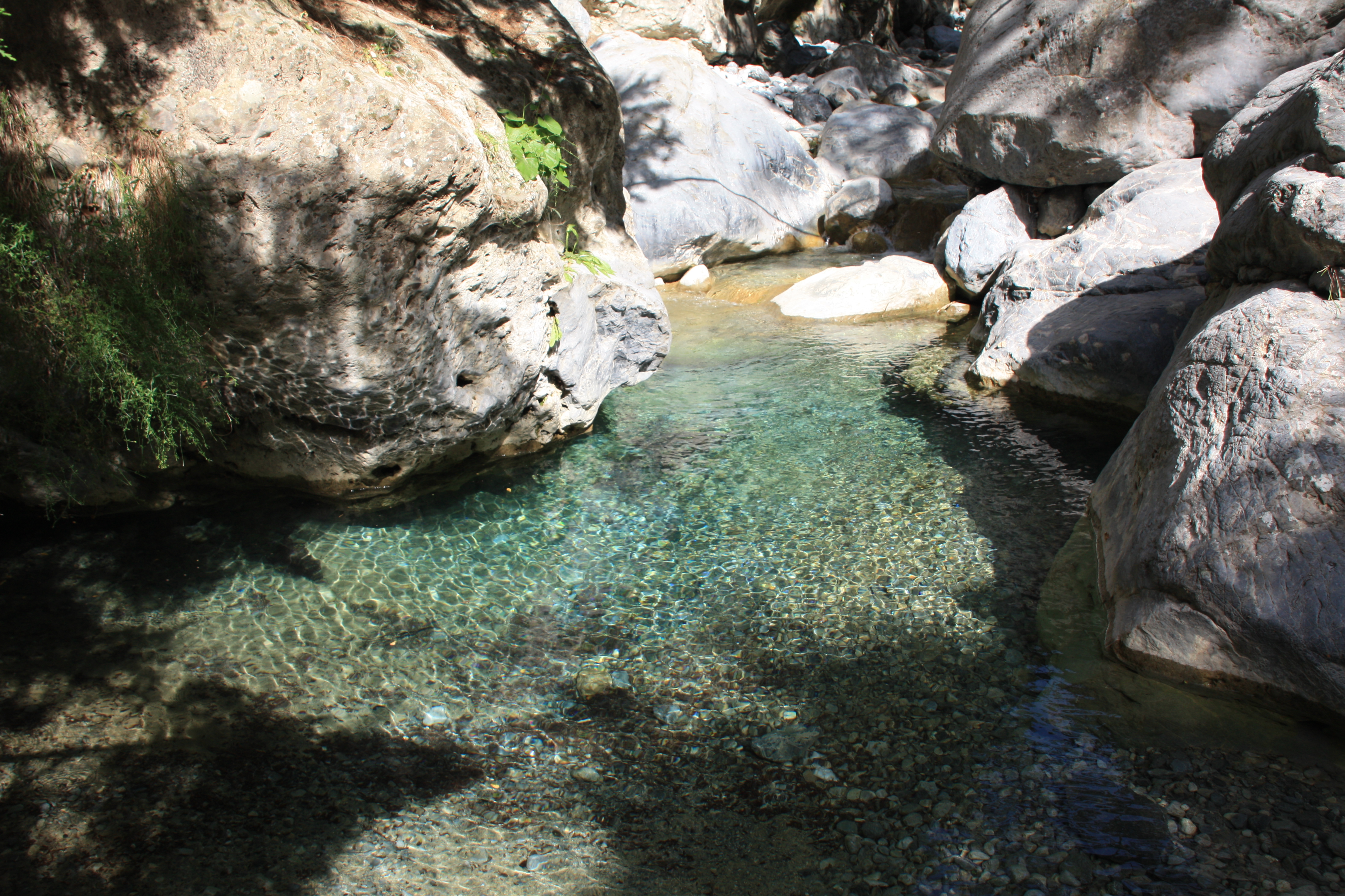 in der Samaria-Schlucht