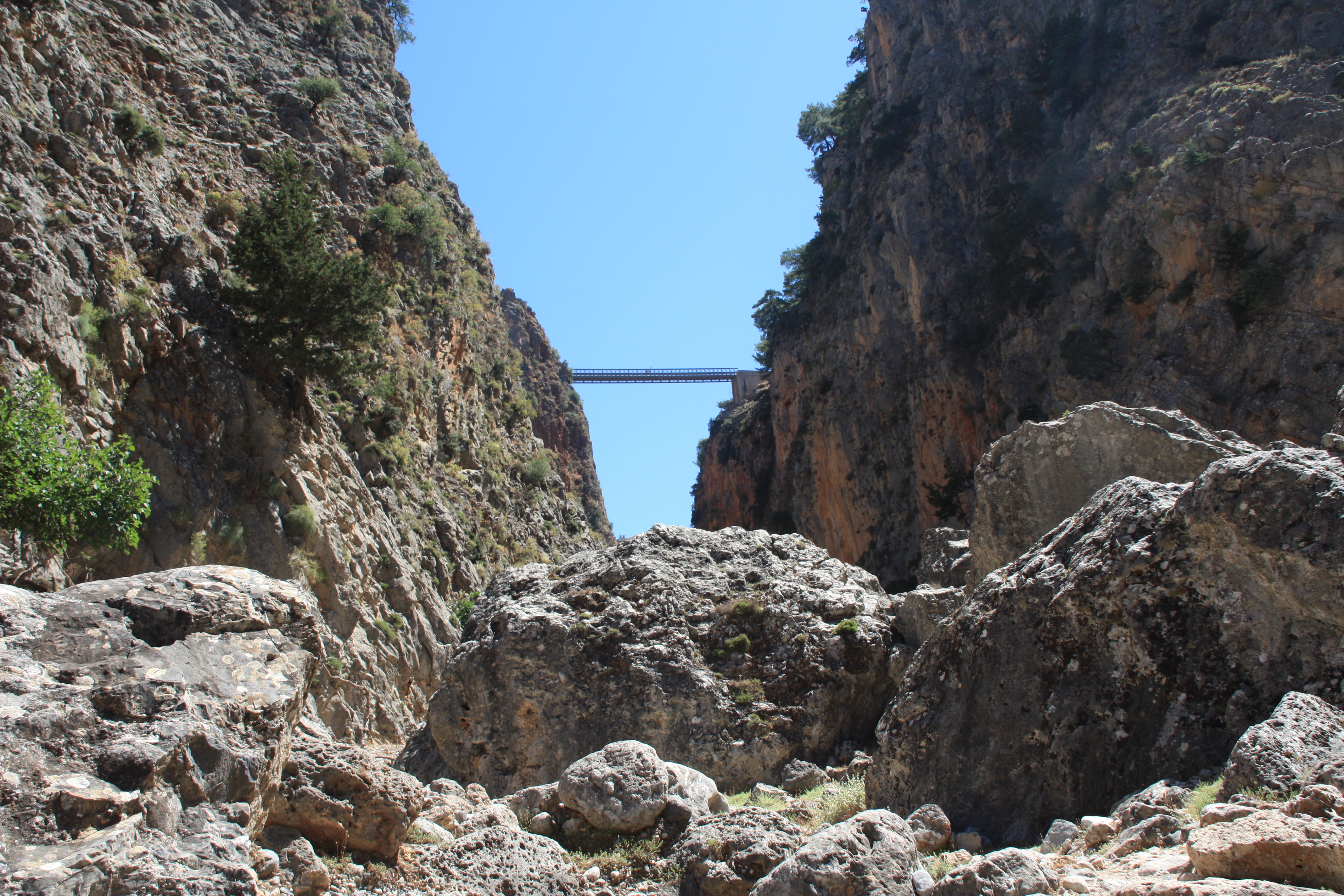 Brücke über die Aradena-Schlucht