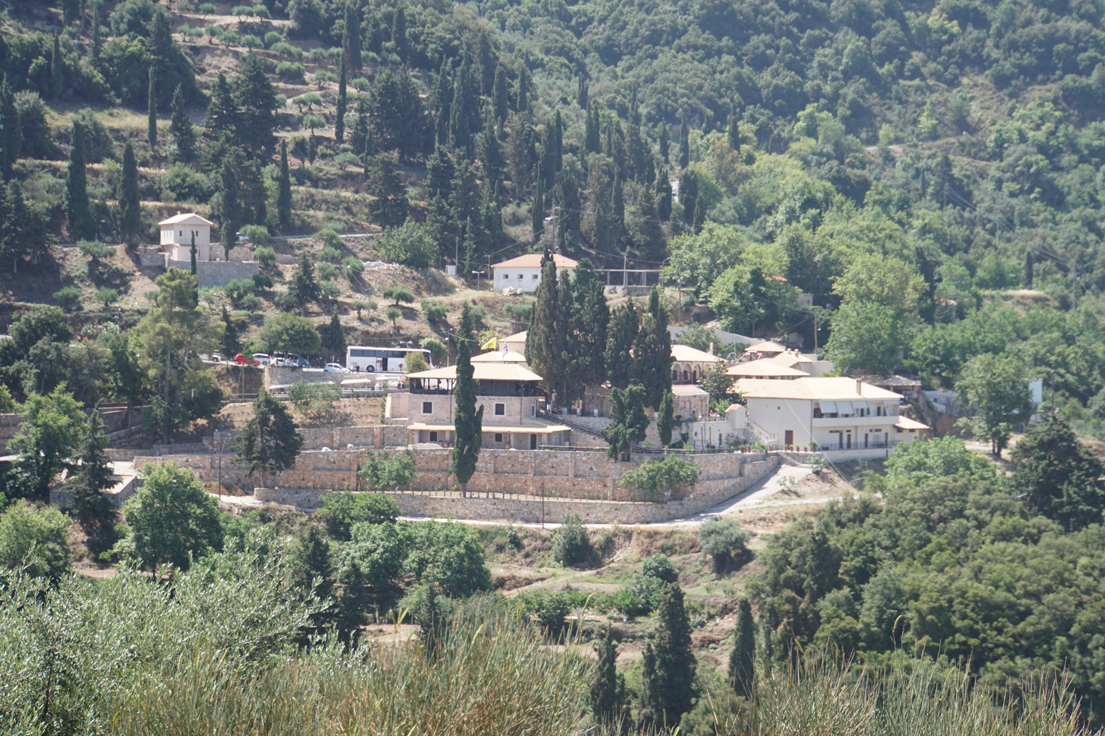 Blick auf das Kloster Kera Kardiotissis