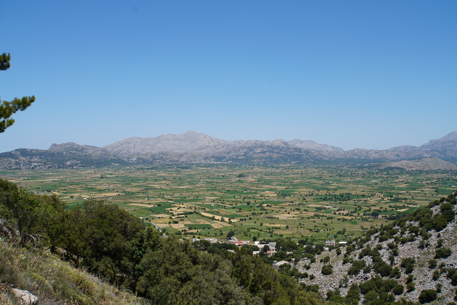 Blick auf die Lassithi-Hochebene