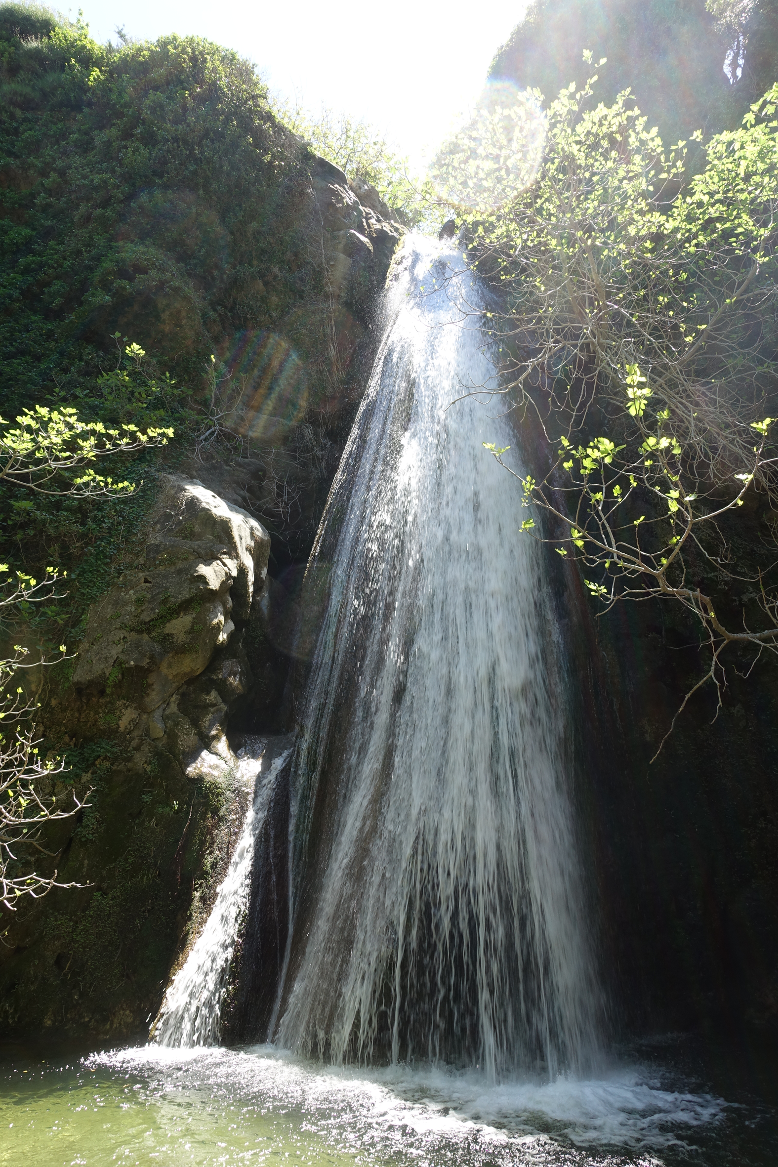 der Wasserfall in der Richtis-Schlucht