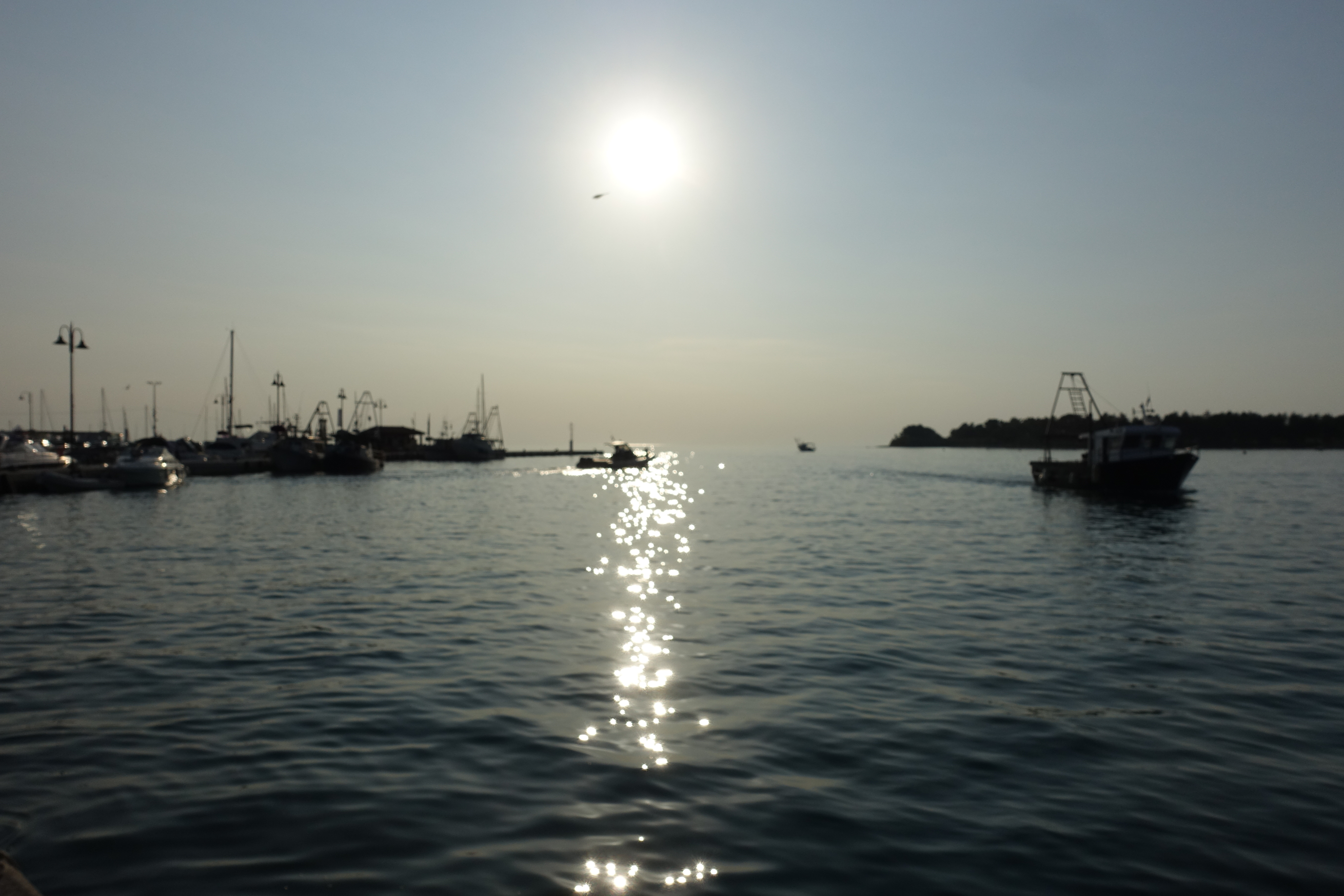 Sonnenuntergang am Meer in Novigrad