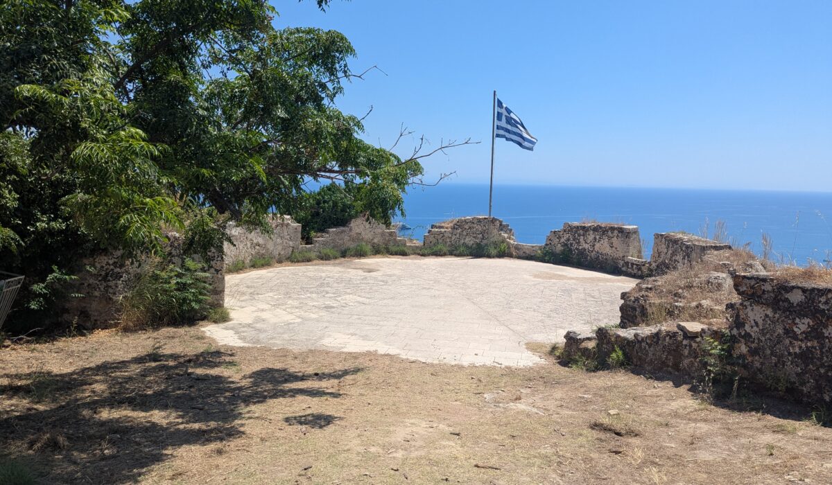die venezianischen Burg über Zakynthos Stadt