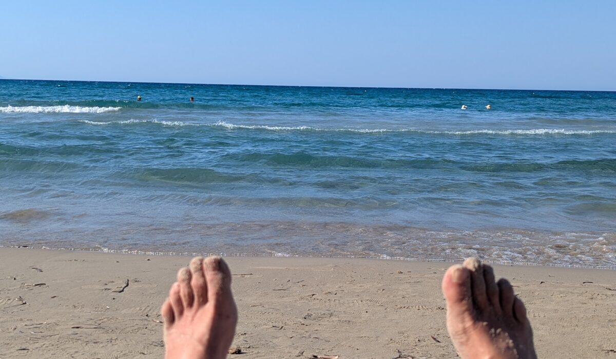 Urlaub am Meerr (vor unserem Hotel)