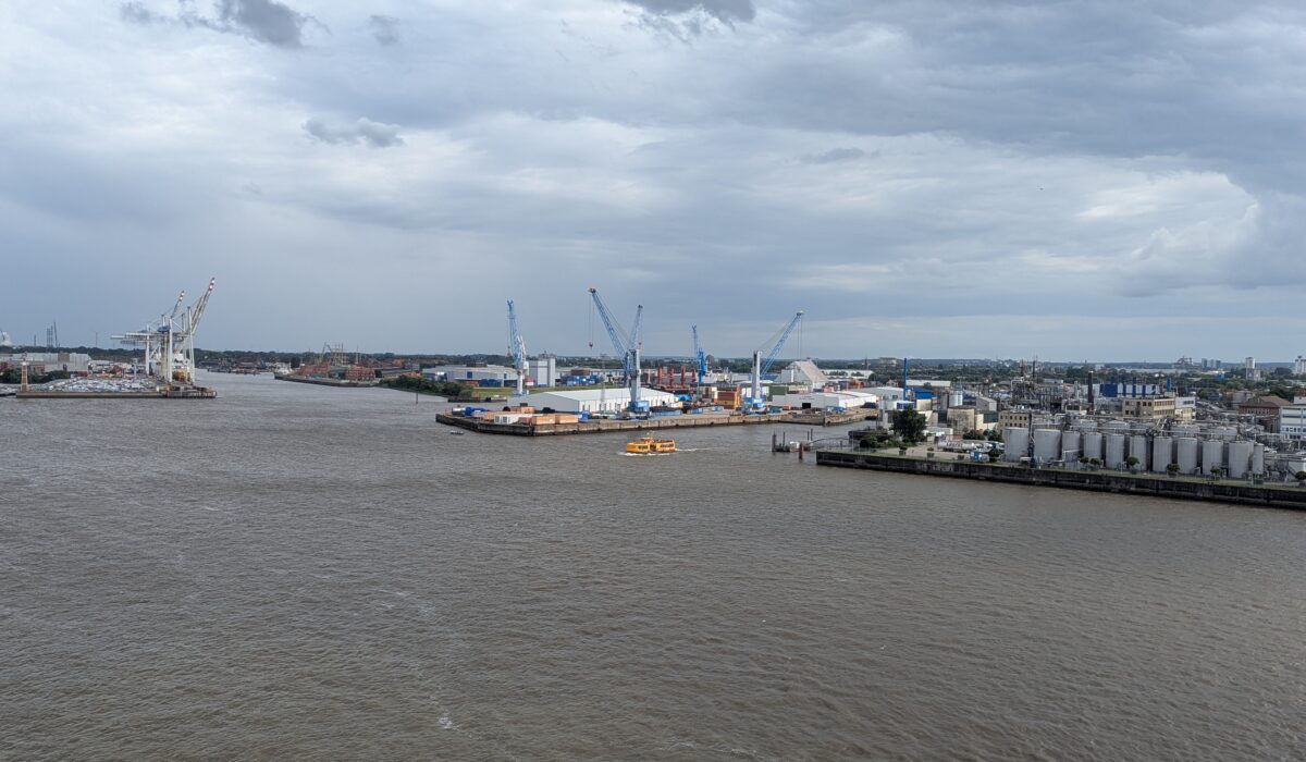 Blick von der Elbphilharmonie