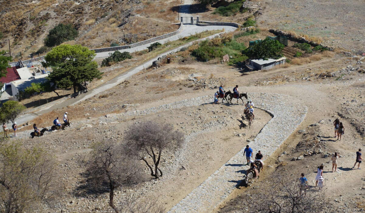 auf den Weg zum Tempel der Athena in Lindos