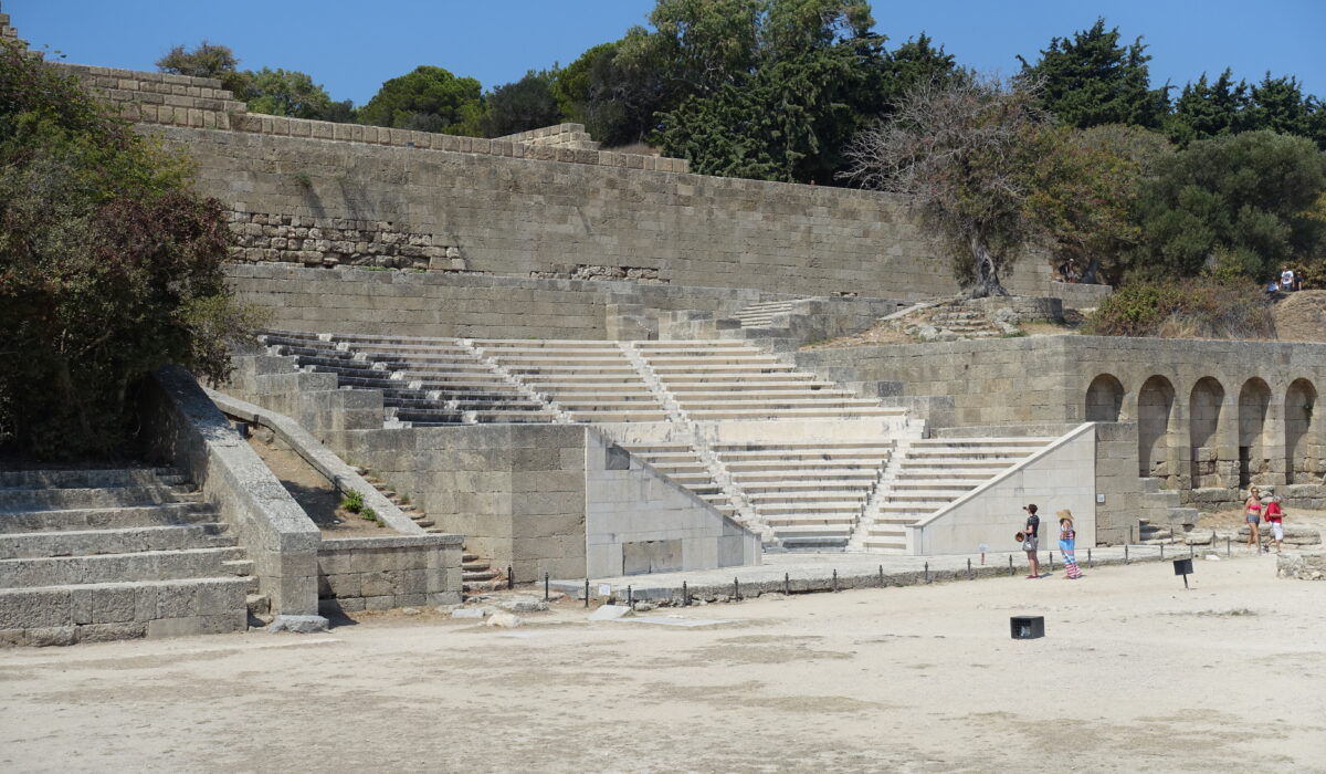 antike Stadion von Rhodos Stadt