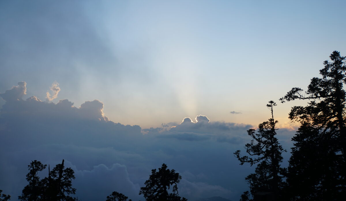 Abendsonne auf dem Mohare Hill