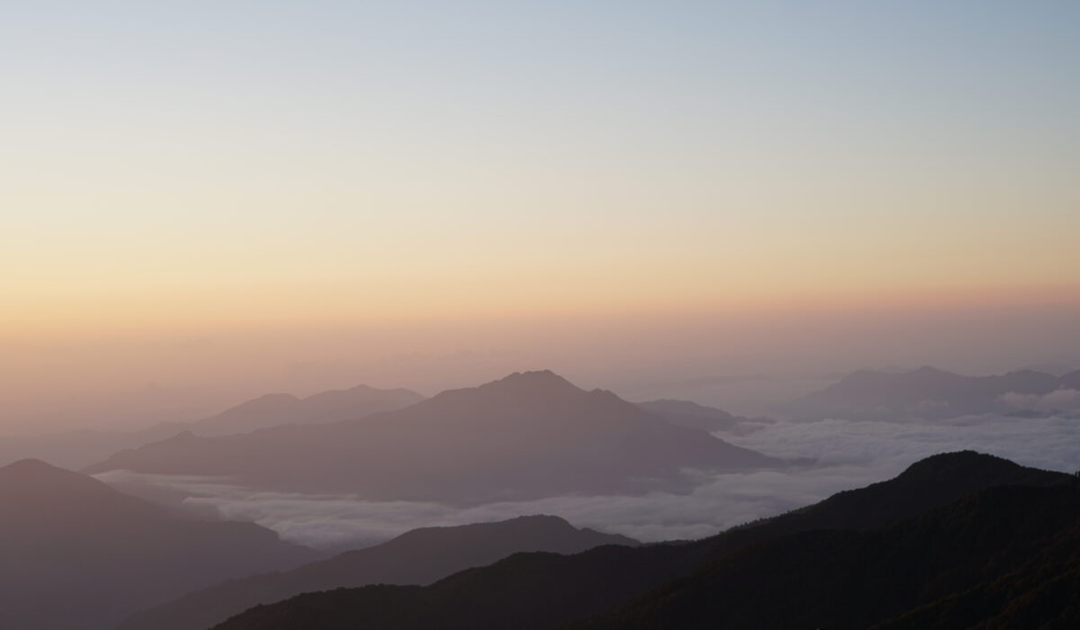 Sonnenaufgang auf dem Mohare Hill