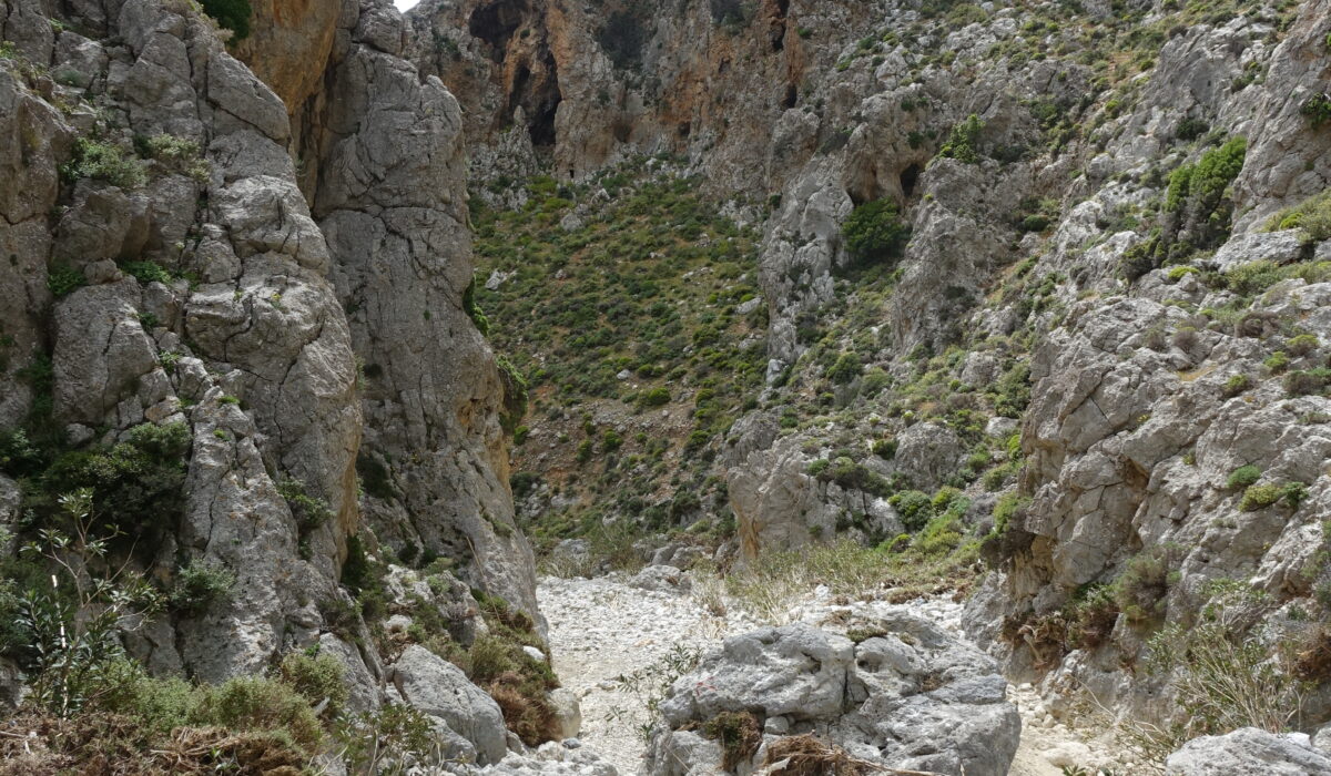 Schlucht am Moni Kapsa