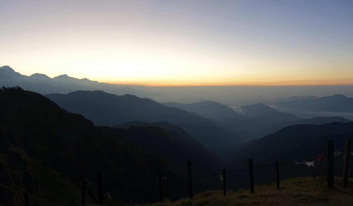 Sonnenaufgang auf dem Mohare Hill