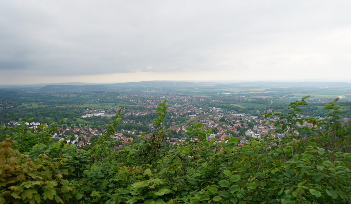 Bad Harzburg - Blick vom Burgberg ins Hinterland des Harzes
