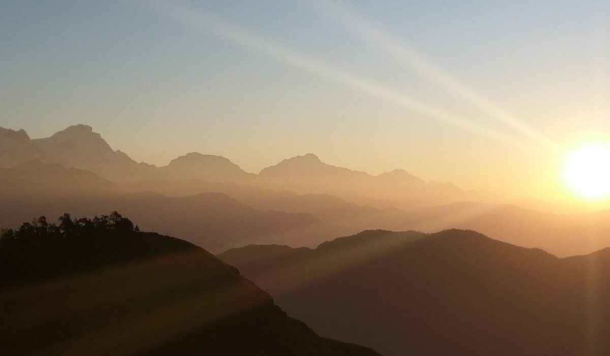 Sonnenaufgang auf dem Mohare Hill