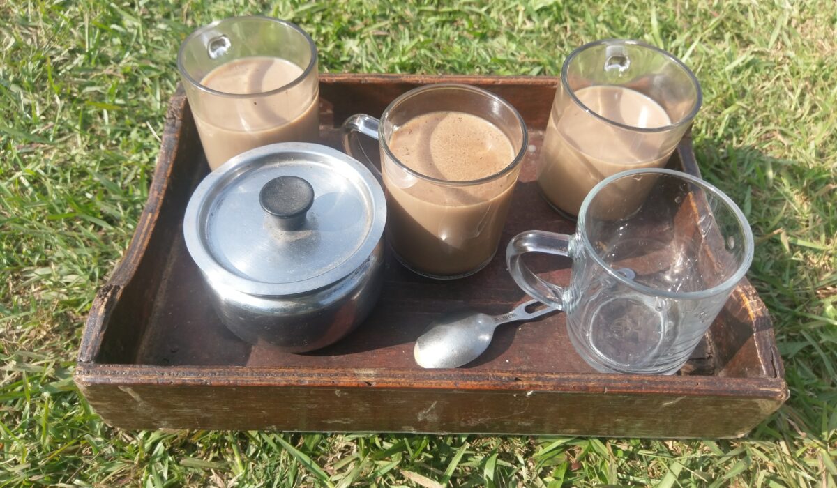 es gibt leckeren Kaffee