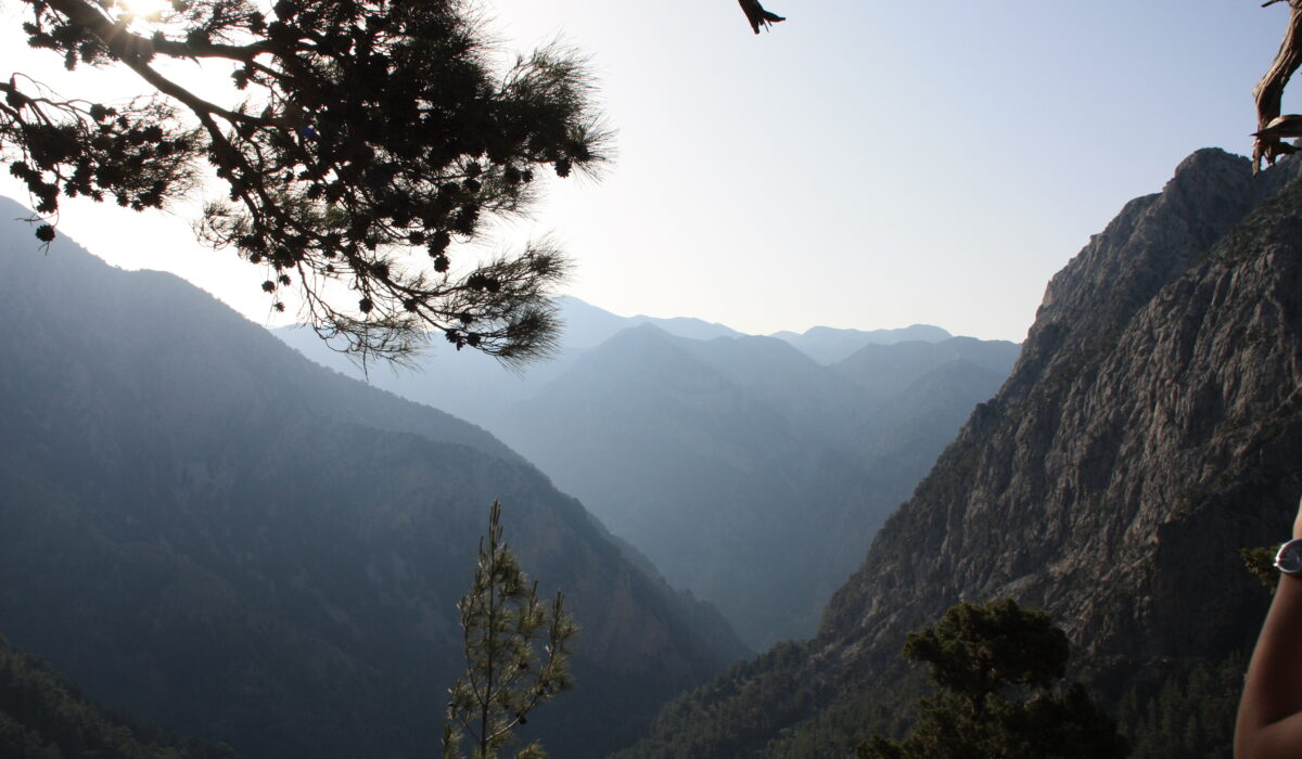 Blick in die Samariaschlucht